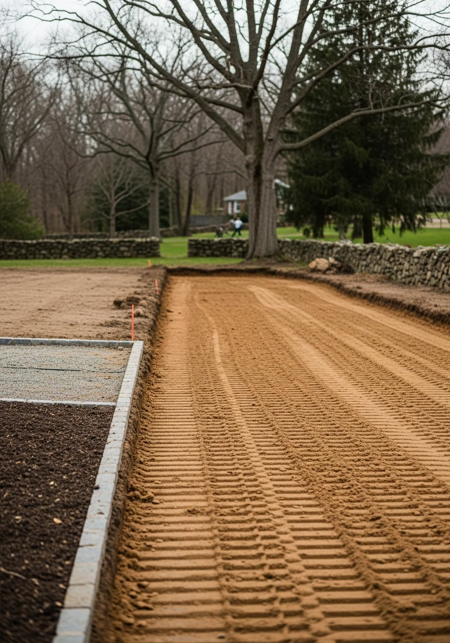 Morris County resident reviewing completed work with service professional on their property.
